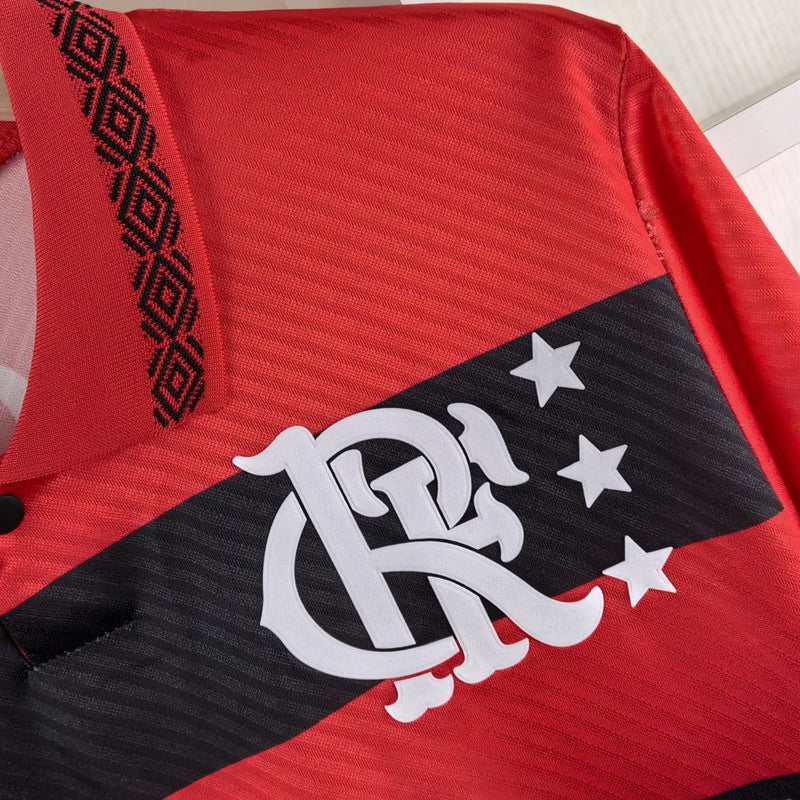 Camisa 1 Flamengo Retrô 1994 Manga longa - Masculina