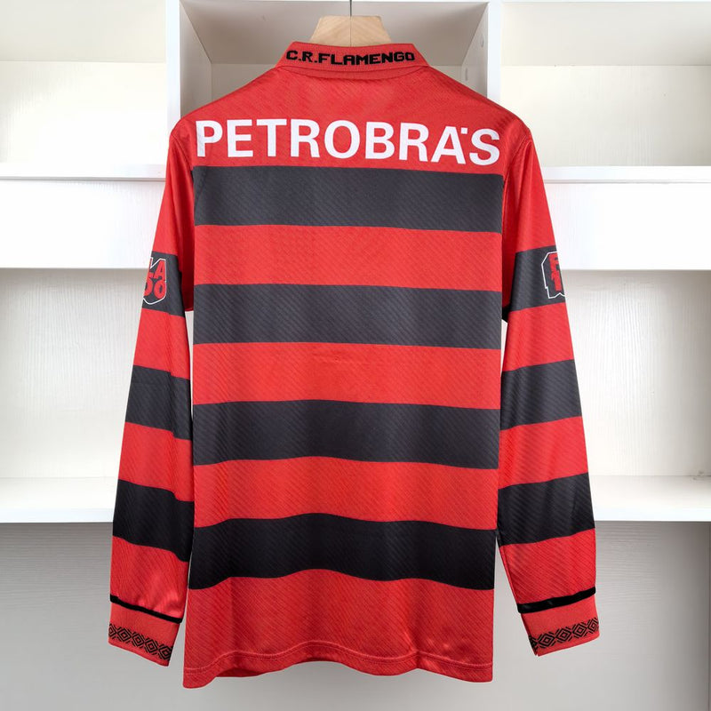 Camisa 1 Flamengo Retrô 1994 Manga longa - Masculina