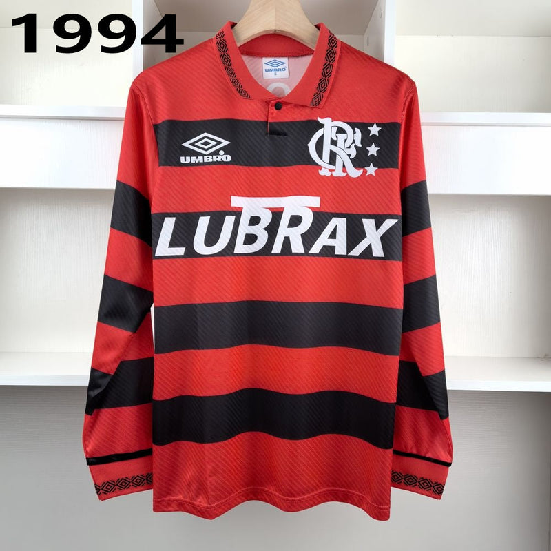 Camisa 1 Flamengo Retrô 1994 Manga longa - Masculina